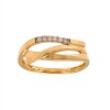 Anillo Nudo Brillante-Oro bajo-Piedra Zirconia-AN8244 conpiedra