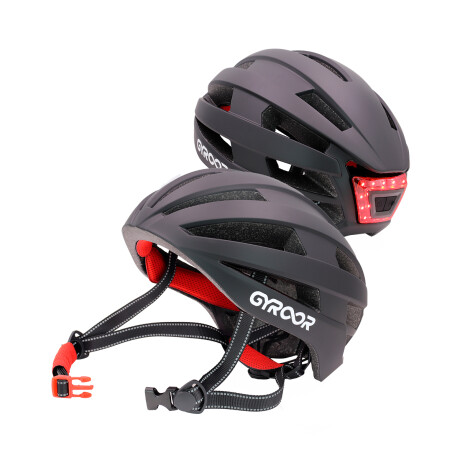 Casco Gyroor para Monopatín con Luz Negro Talle L Casco Gyroor para Monopatín con Luz Negro Talle L
