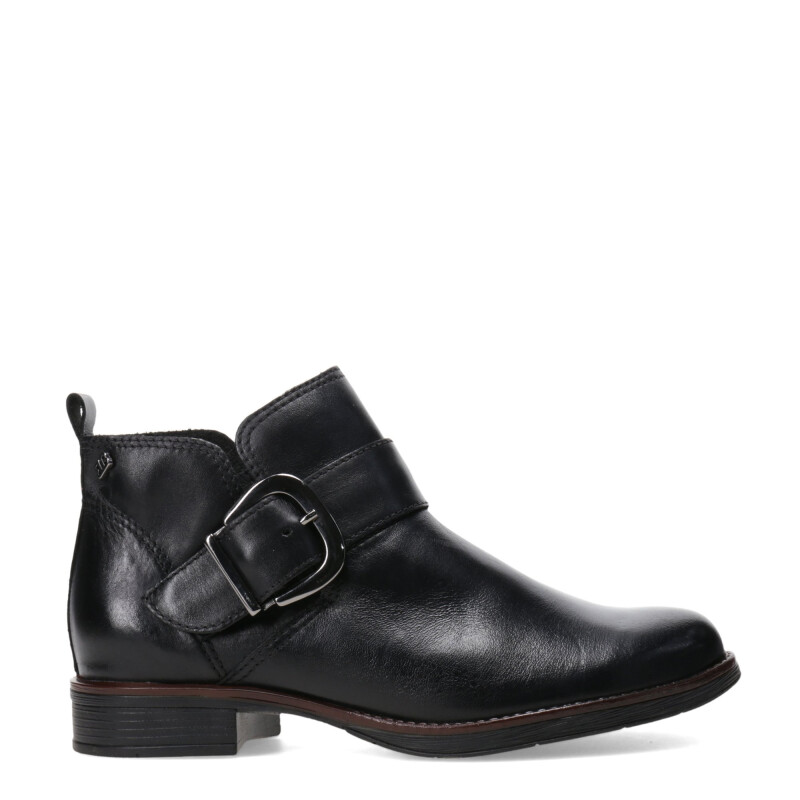 Botas de Mujer Bottero Caña Baja de Cuero Negro