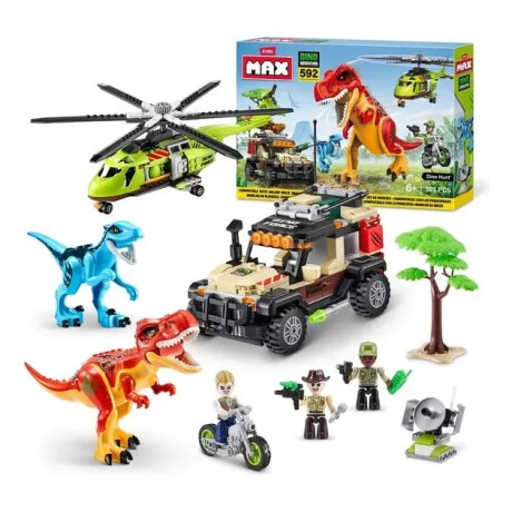 Max - Dino Adventure Set 592 Piezas Max - Dino Adventure Set 592 Piezas