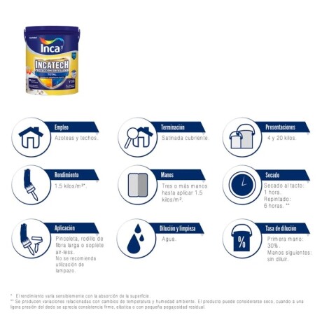 INCATECH INCA TOTAL BLANCO 4KG INCATECH INCA TOTAL BLANCO 4KG