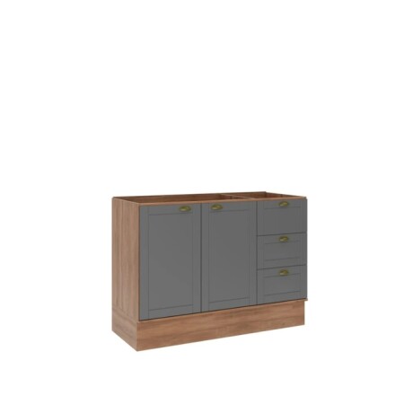 Bajo Mesada Americana 120cm Gris 2386 Bajo Mesada Americana 120cm Gris 2386