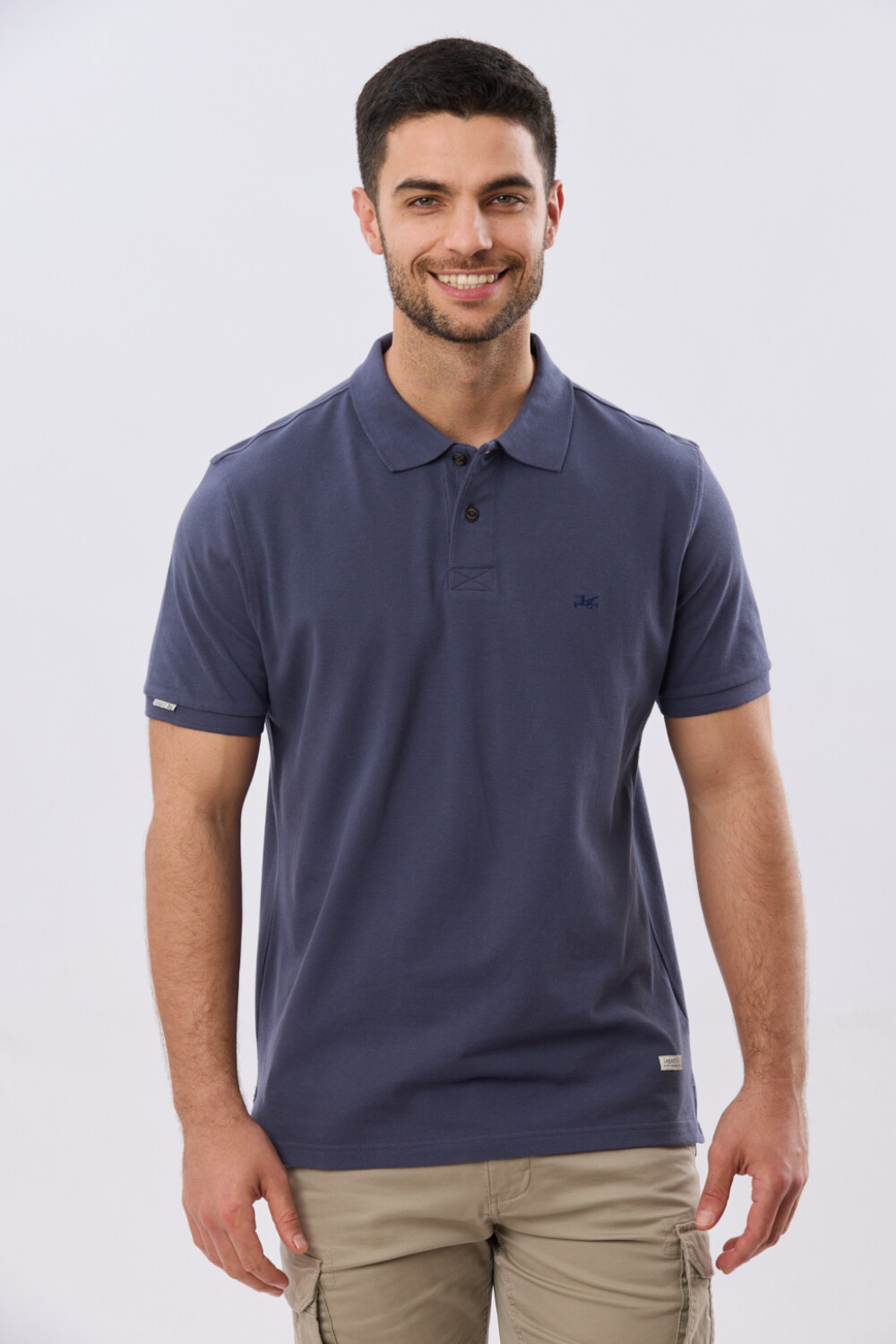 REMERA POLO LISA PIQUÉ Azul