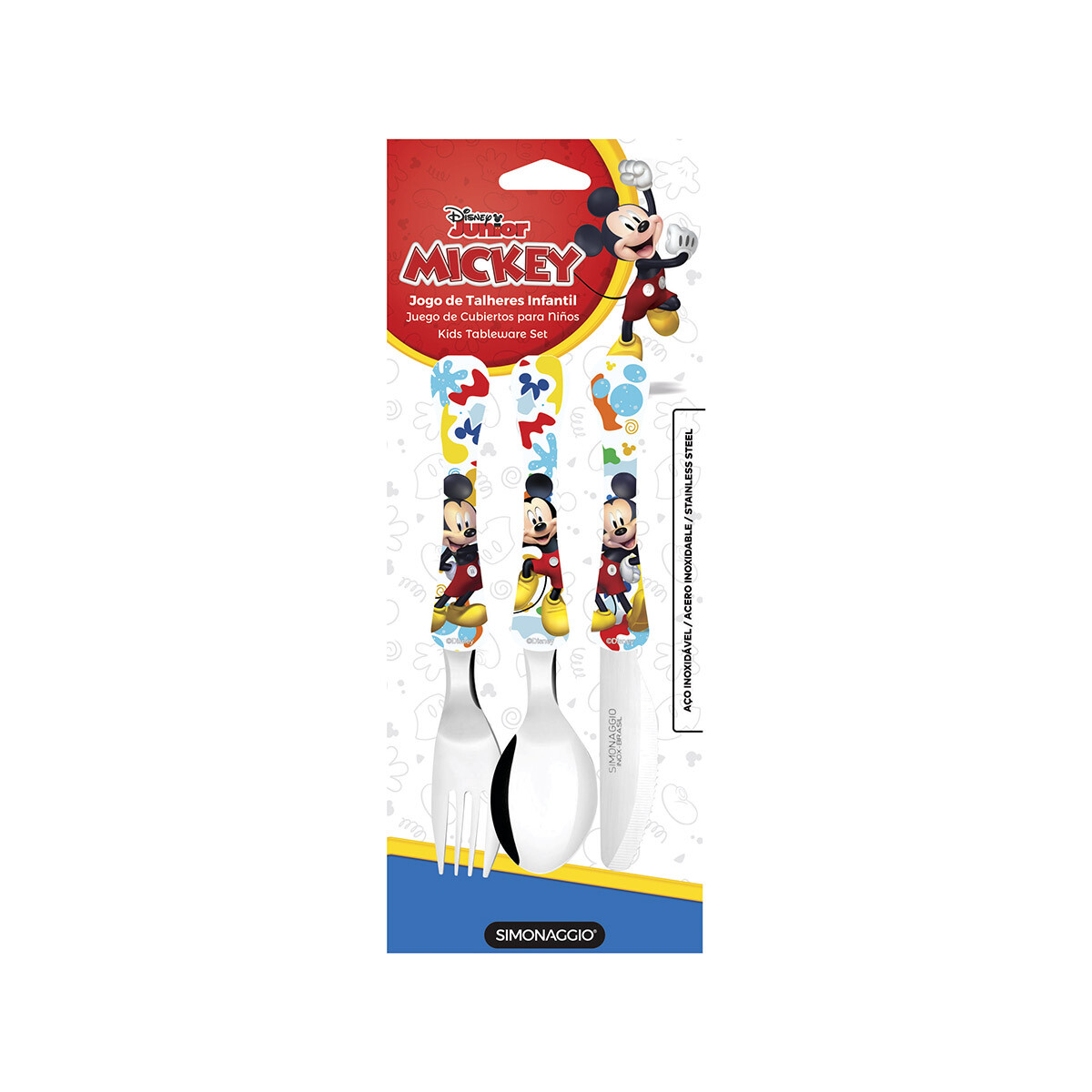 Set X3 Cubiertos Mickey & Minnie Simonaggio 