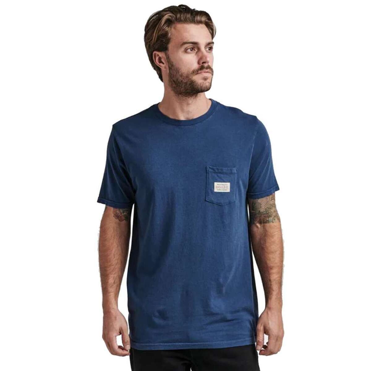 Remera Roark Label Pocket - Azul 