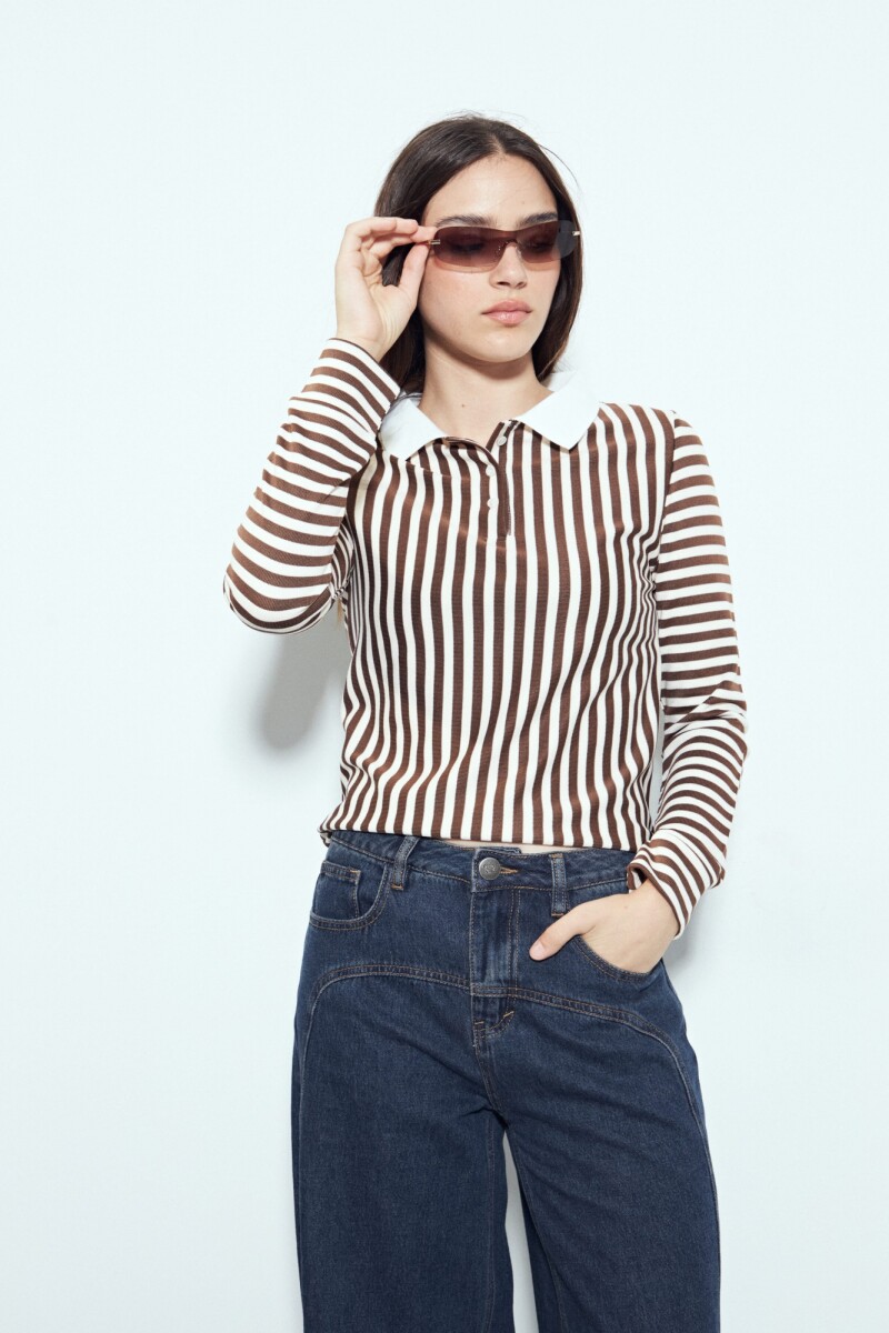 REMERA RUFINA - Chocolate 
