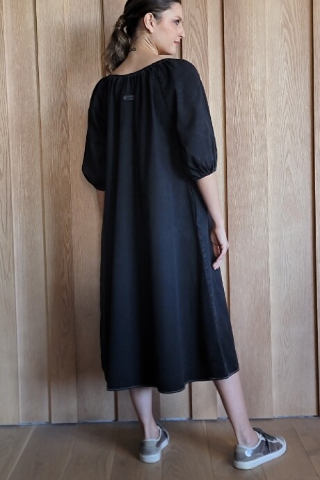 Vestido Bayahibe Denim Negro