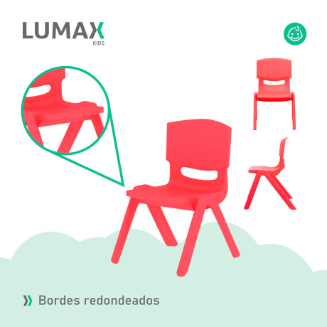 Silla para niños en plástico inyectado colores Rojo