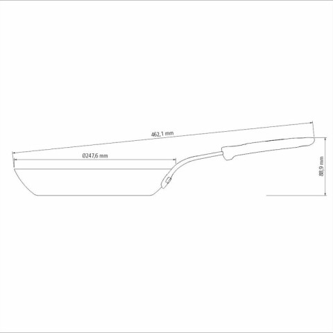 Sartén de hierro Ø24 cm. - 1,7 lt. "Profesional" TR5697