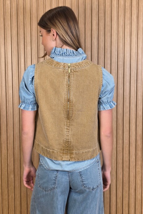 Chaleco Cadaqués Denim Cepia