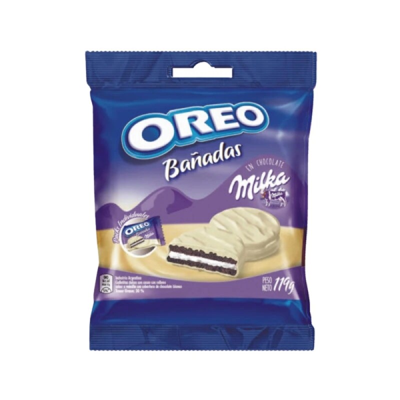 Oreo Bañadas Chocolate Blanco 119g Oreo Bañadas Chocolate Blanco 119g