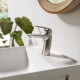 LAVATORIO MONOCOMANDO BRUSHED NICKEL GRIS