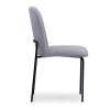 SILLA PATA DE HIERRO LACA NEGRA - TELA GRIS C/BRILLO SILLA PATA DE HIERRO LACA NEGRA - TELA GRIS C/BRILLO