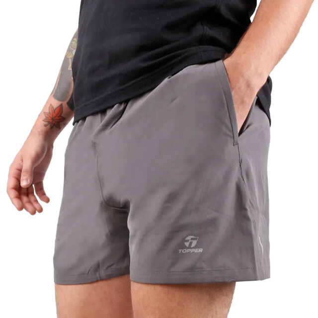 Short de Hombre Topper Running Zeal II Gris