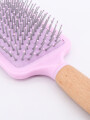 CEPILLO PALETA WOOD ROSADO