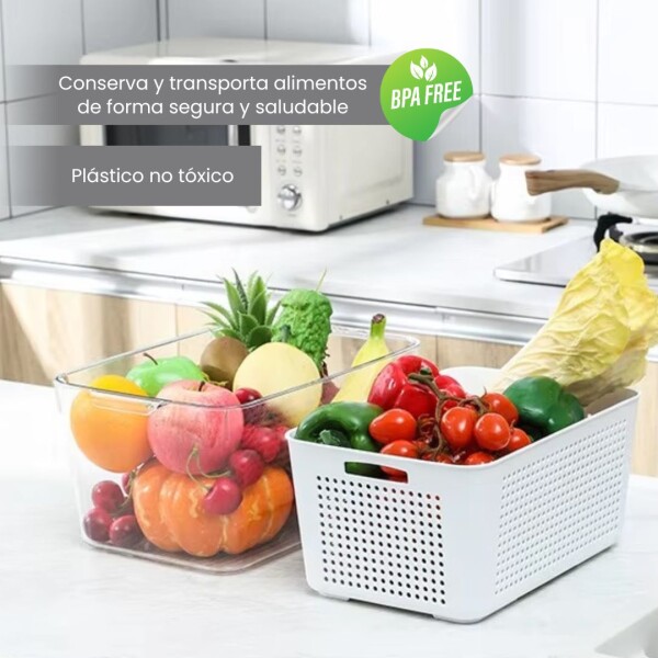 Contenedores Recipiente Set X2 Con Tapa Organizador Heladera Apilables Con Escurridor Drenaje Almacenamiento Imback Contenedores Recipiente Set X2 Con Tapa Organizador Heladera Apilables Con Escurridor Drenaje Almacenamiento Imback