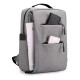 Mochila C/ Usb. Porta Laptop Cierres Gris