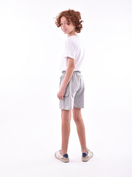 BERMUDA TERRY CARGO GRIS MELANGE M