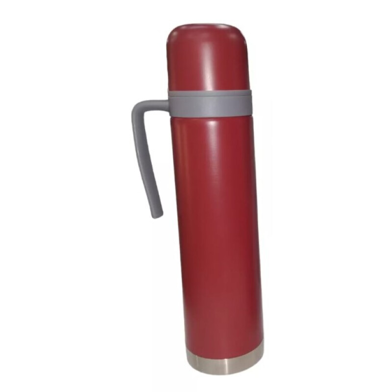 Termo Comet 750 ml Acero Inoxidable con Asa Fija y Pico Cebador Rojo Fuerte