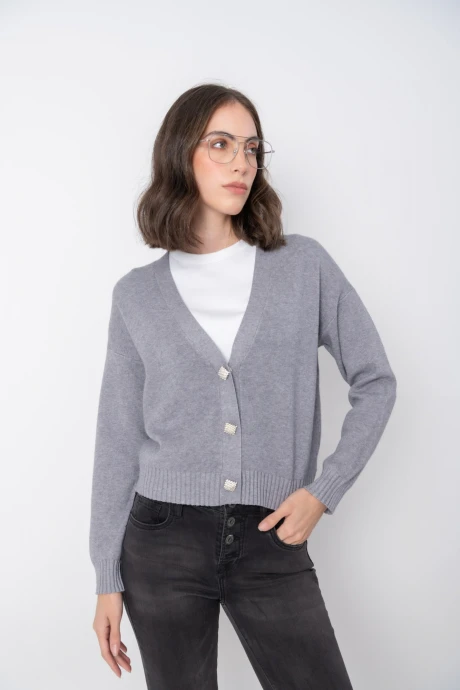 Cárdigan dama Gris