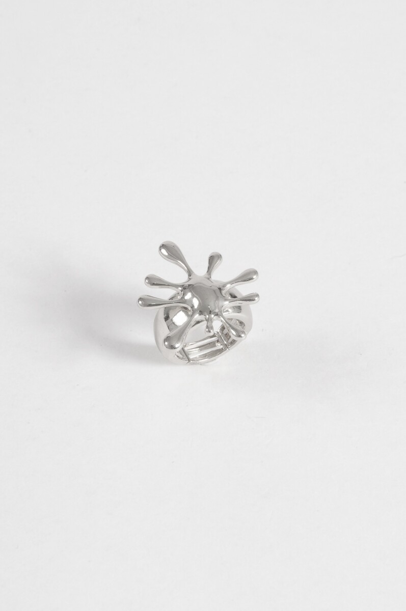 Anillo spot elastizado - plateado 
