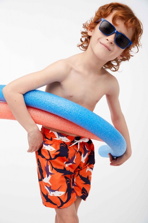 Short Luca Naranja