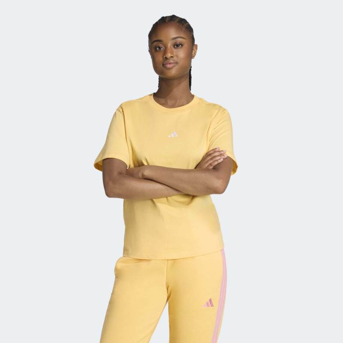 Remera Adidas Logo Pequeño - Naranja 