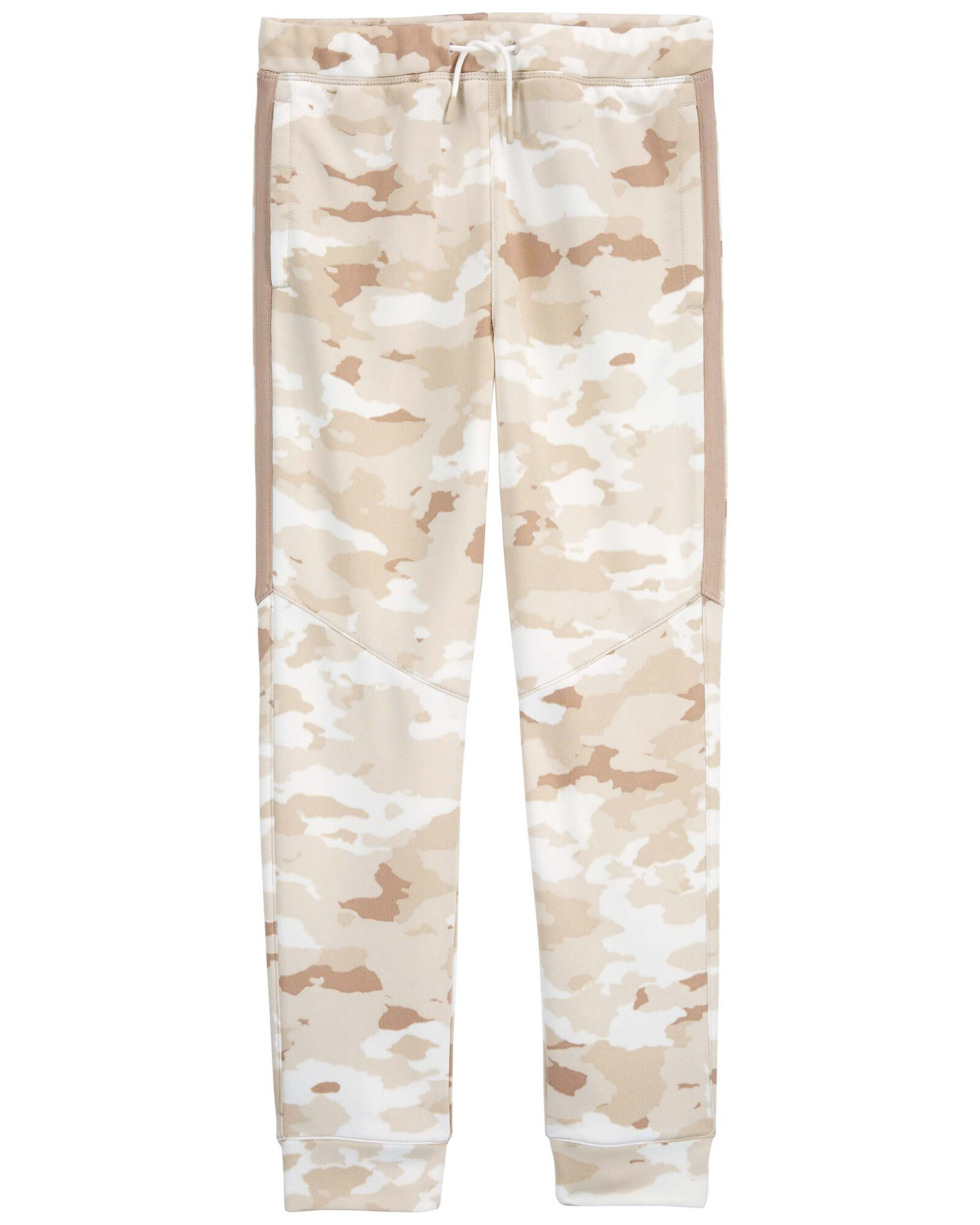 Pantalón de algodón, con cordón, diseño camuflado Sin color