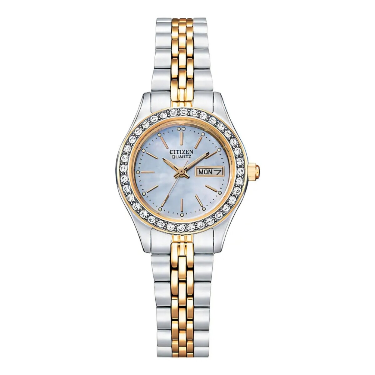 Reloj Citizen Eq0539-56y Para Dama Con Correa De Acero 