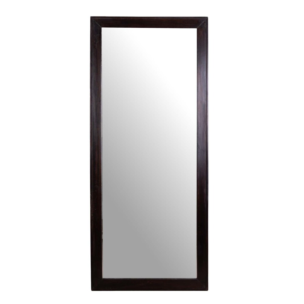 ESPEJO DE PARED MADERA-DE-MANGO MARRON RECTANGULAR AKIRA