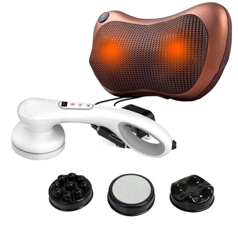 Masajeador Corporal + Almohada Masajeadora COMBO MASAJEADORES 916163 + 902871