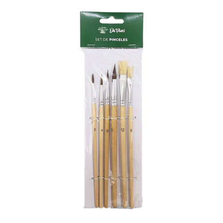 Pinceles Da Vinci 6 pcs Naturales