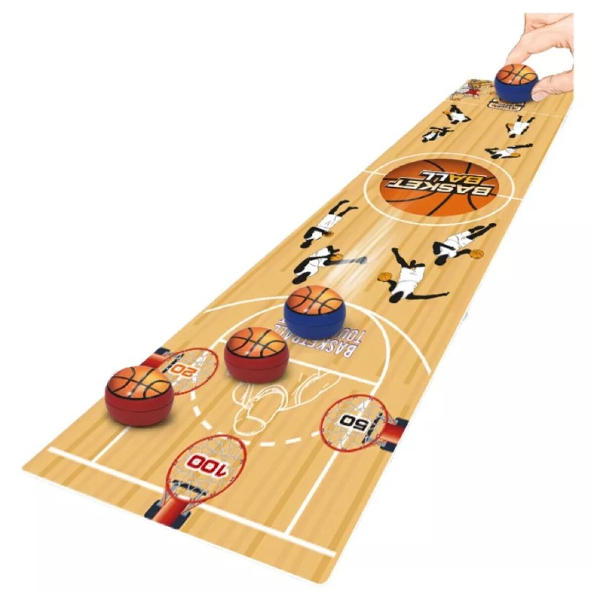 Juego de Bochas Curling de Mesa Basketball 