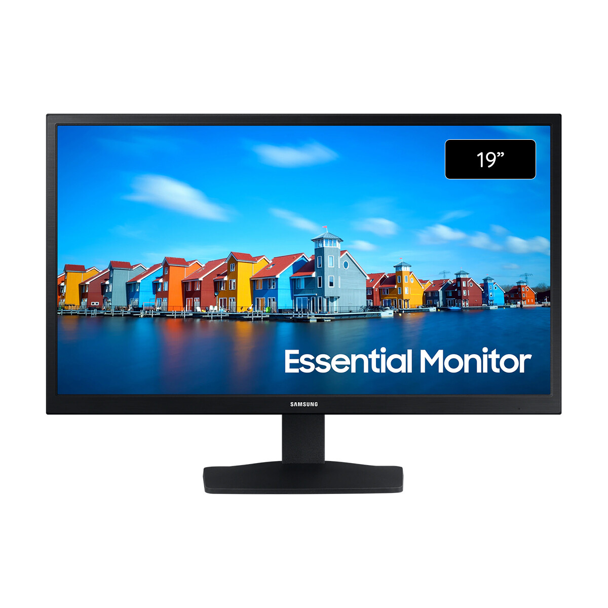 Monitor Essential Samsung S33A Ls19a330nhlxzx 19" Plano - Black 