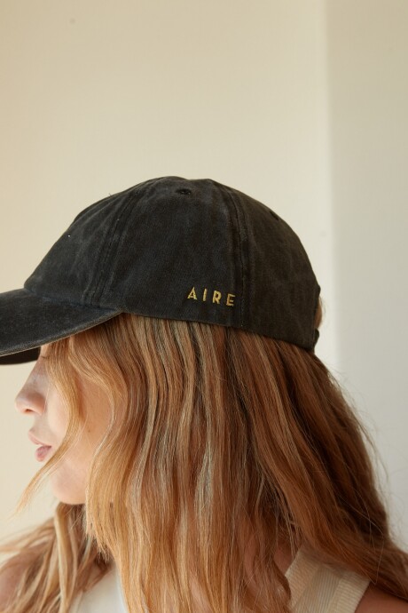 CAP SUN WASHED BLACK