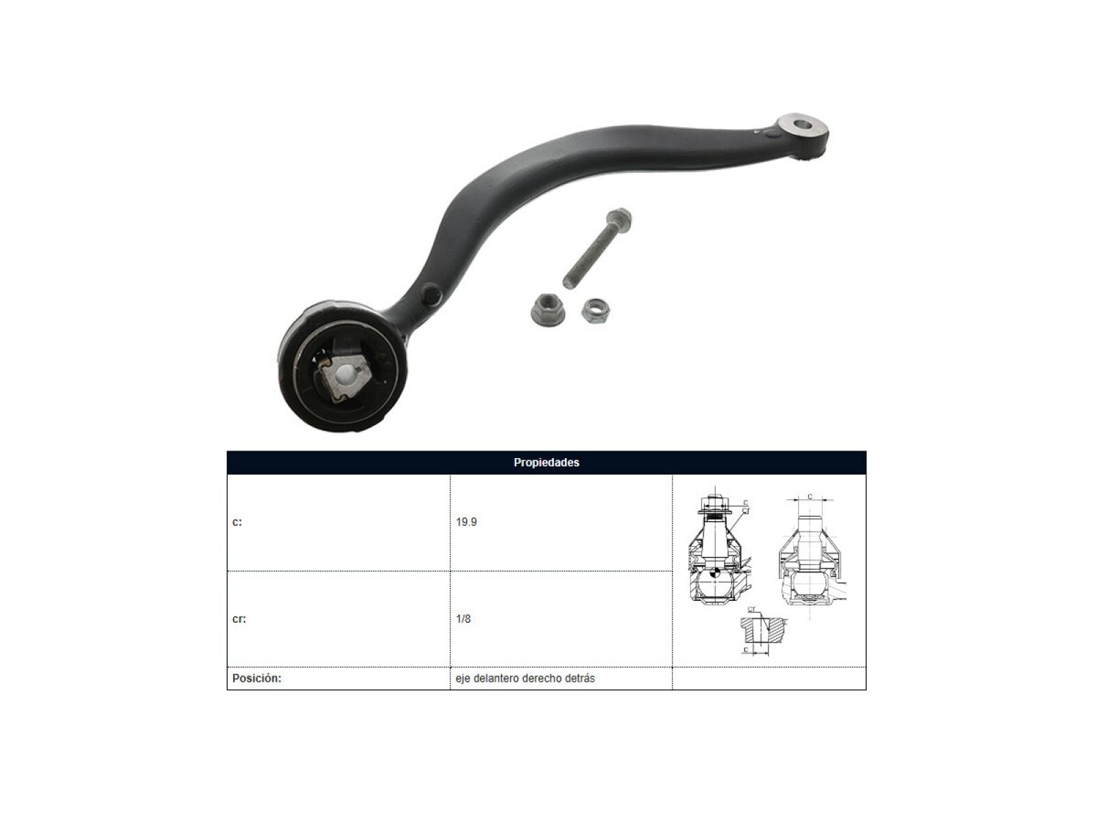 Brazo De Suspension Del BMW X5 D (E53)/X5I (E53) 99-05 Der 