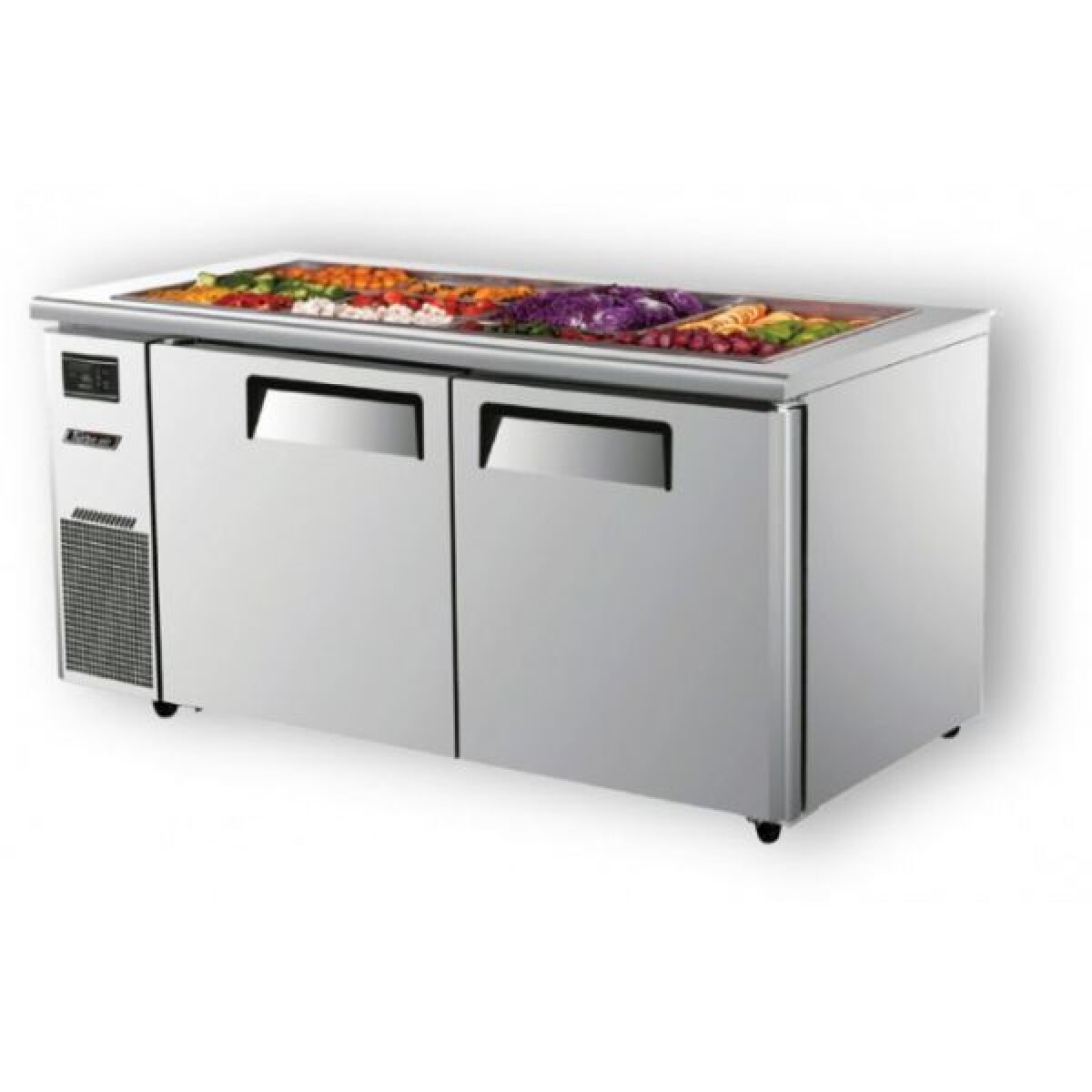 Mesa de trabajo refrigerada con buffet de ensalada 2 puertas Turbo Air 