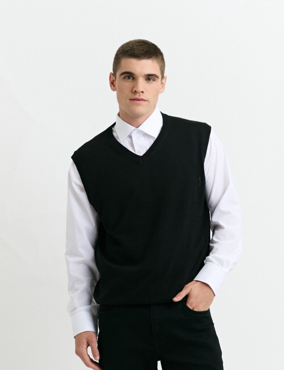 470885 CHALECO HARRINGTON LABEL Negro