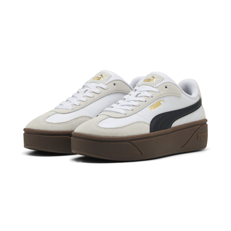 Championes Puma Club II Era Plataform Mujer 402313 01 Blanco-negro