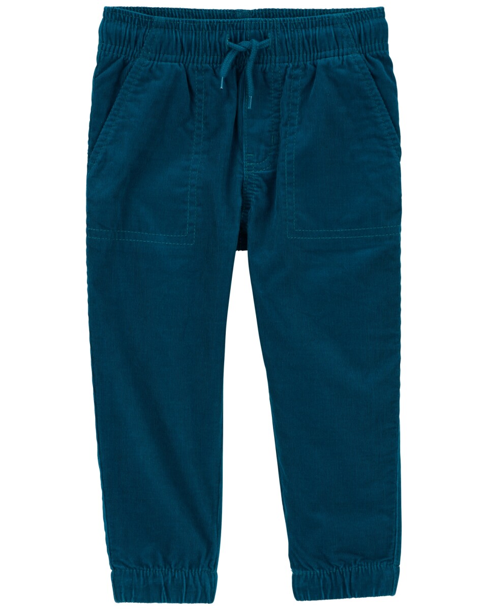 Pantalón de pana, clásico, turquesa 