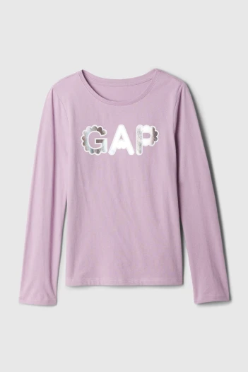Remera Grafico Manga Larga Niña Lavender Mist 16-3307T