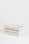 Organizador de bijou compartimentos acrílico crudo