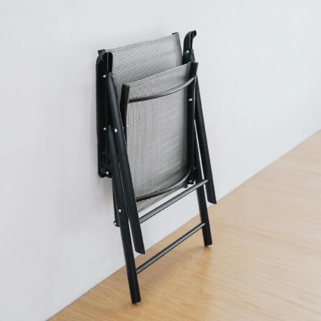 Silla Plegable De Textilina RUSTICO Con Apoya Brazos - Gris Silla Plegable De Textilina RUSTICO Con Apoya Brazos - Gris