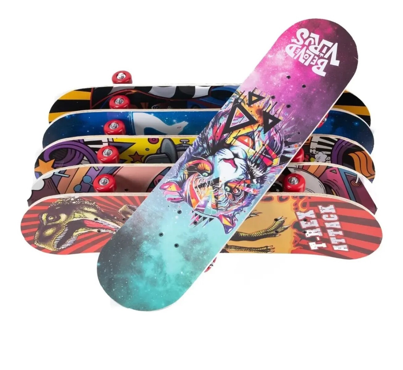 Patineta - Skate - Varios Estampados / De Madera - 