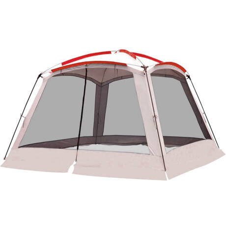 Gazebo Impermeable Con Mosquitero Jardin 3,65x3,65m Beige