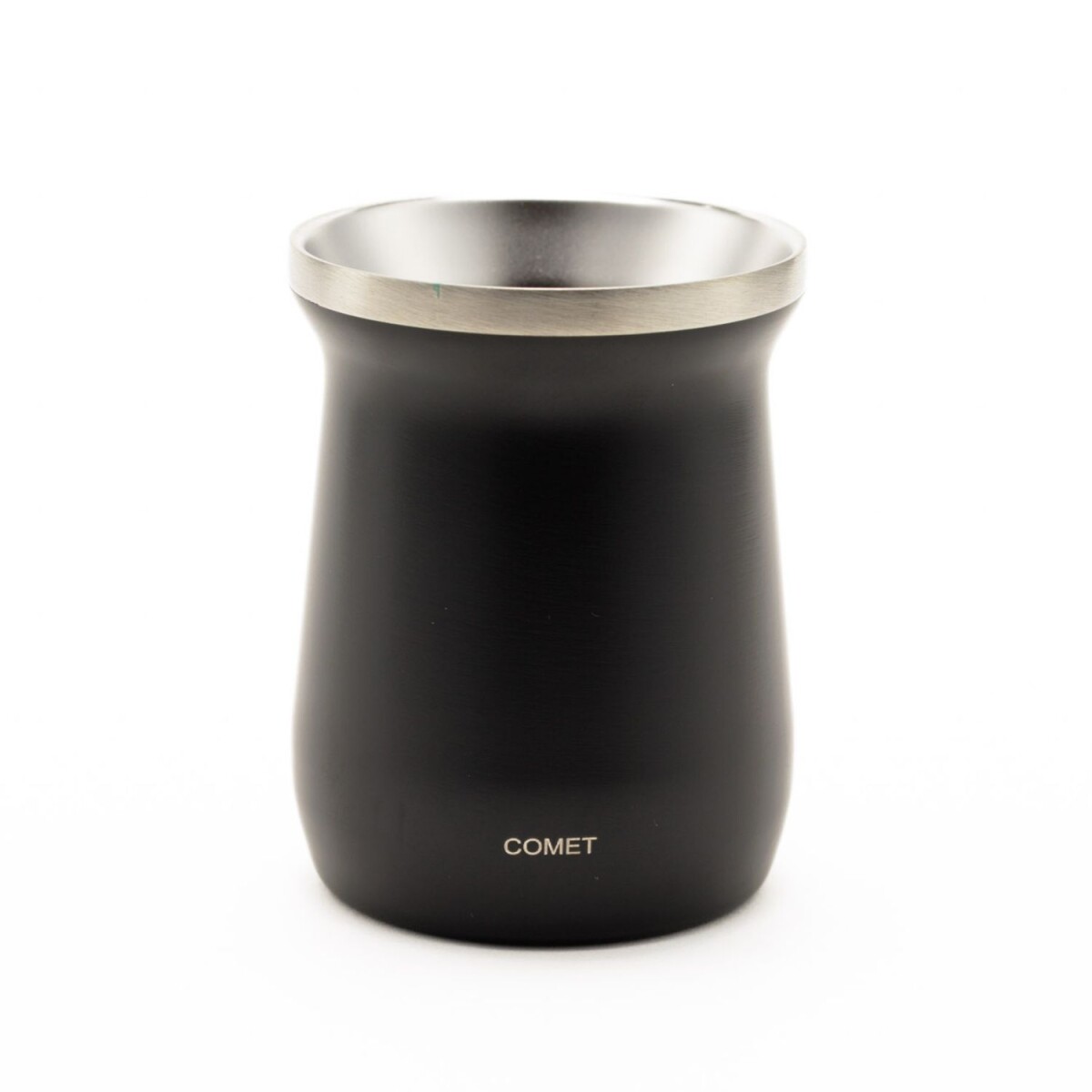 Mate Comet Amalfi 160 ml Acero Inoxidable - Negro metal 