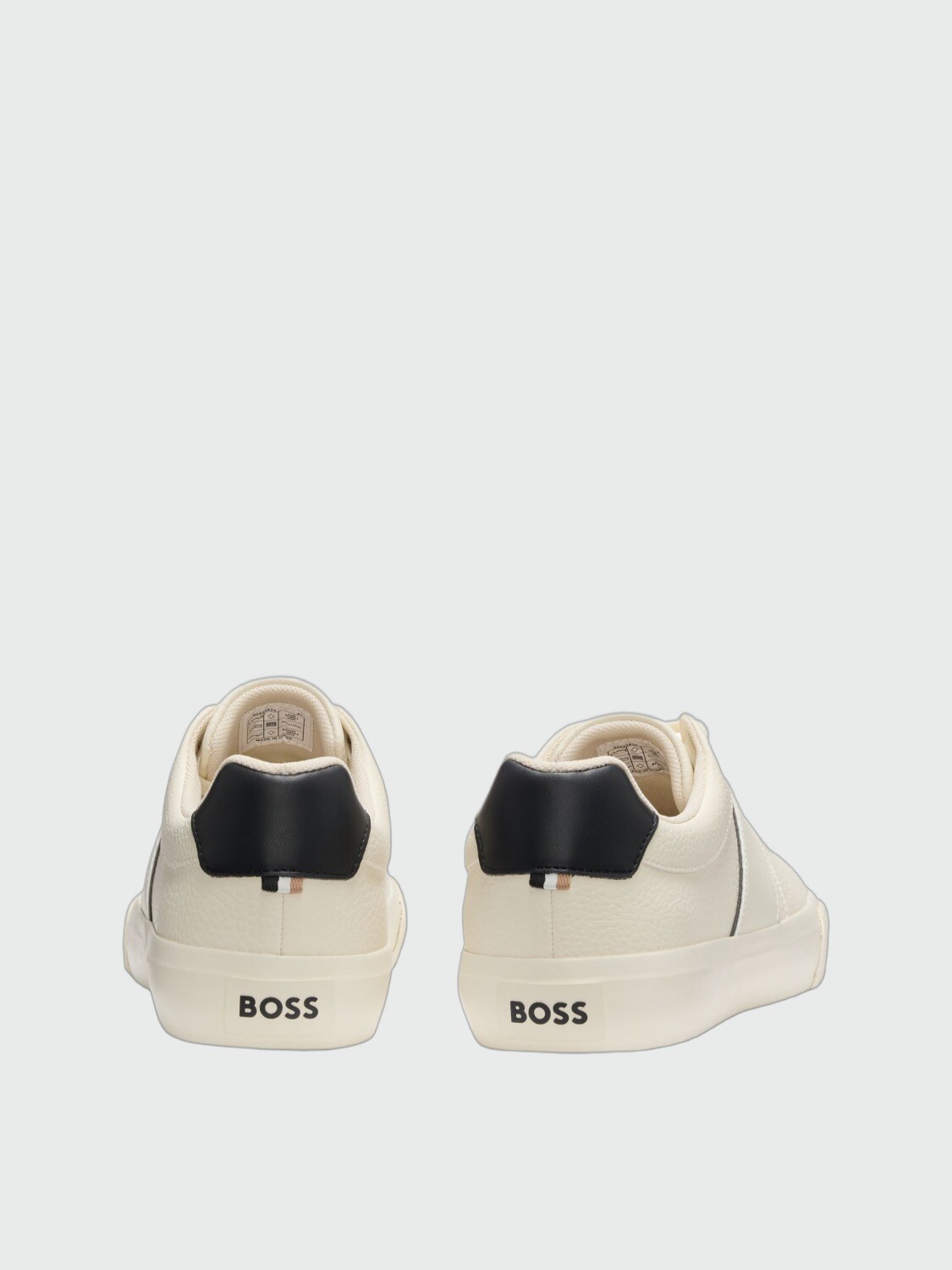BOSS - Zapatillas Aiden Tenn Grained Blanco