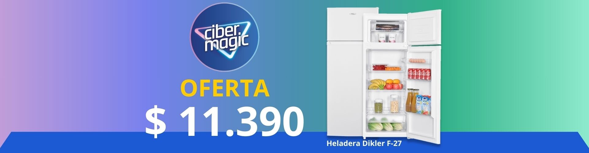Heladera Dikler F-27 CIBER MAGIC