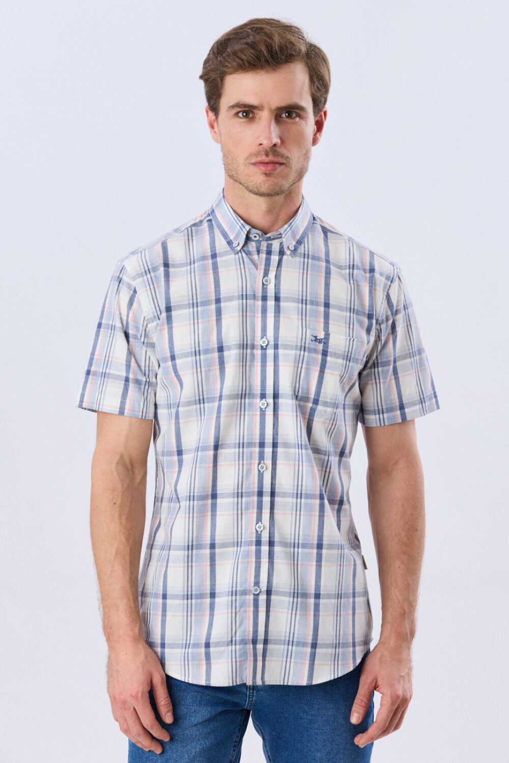 CAMISA CUADROS Blanco