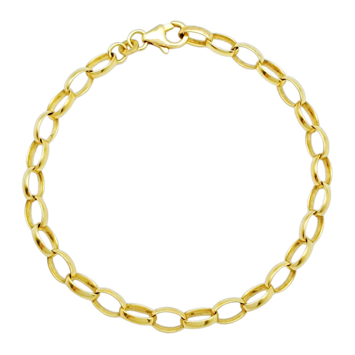 Pulsera Oval-Oro bajo-Sin Piedra-PU8012 - sinpiedra 
